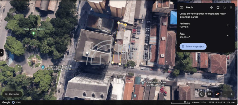 Imagem Terreno à Venda, 336 m² em Centro - São Vicente Imagem Terreno à Venda, 336 m² em Centro - São Vicente