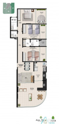 Imagem Apartamento com 3 Quartos à Venda, 99 m² em Praia Do Morro - Guarapari Imagem Apartamento com 3 Quartos à Venda, 99 m² em Praia Do Morro - Guarapari