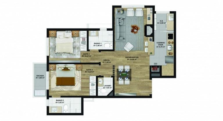 Imagem Apartamento com 1 Quarto à Venda, 4.748 m² em Bavária - Gramado Imagem Apartamento com 1 Quarto à Venda, 4.748 m² em Bavária - Gramado