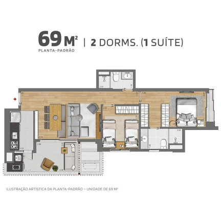 Imagem Apartamento com 2 Quartos à Venda, 68 m² em Jardim Das Acácias - São Paulo
