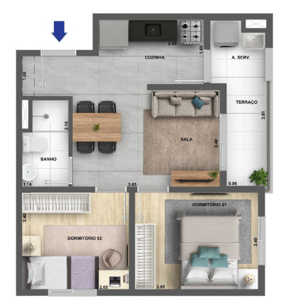 Imagem Imóvel com 2 Quartos à Venda, 44 m² em água Branca - São Paulo Imagem Imóvel com 2 Quartos à Venda, 44 m² em água Branca - São Paulo