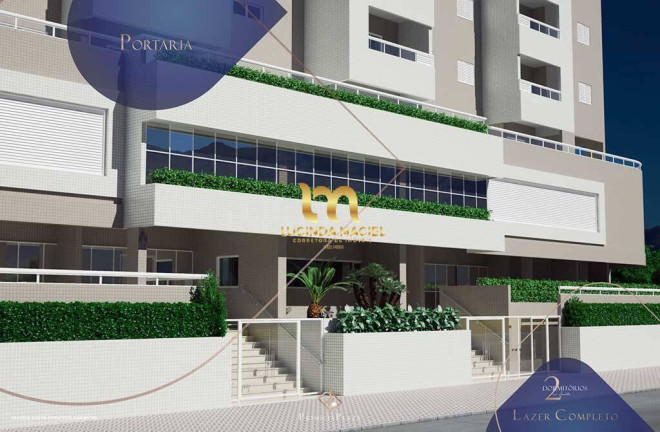 Imagem Apartamento com 2 Quartos à Venda, 63 m² em Guilhermina - Praia Grande