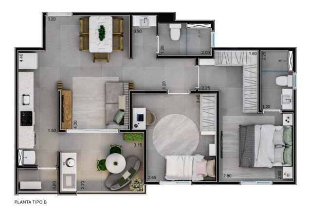 Imagem Apartamento com 3 Quartos à Venda, 75 m² em Jardim D`icarai - Salto