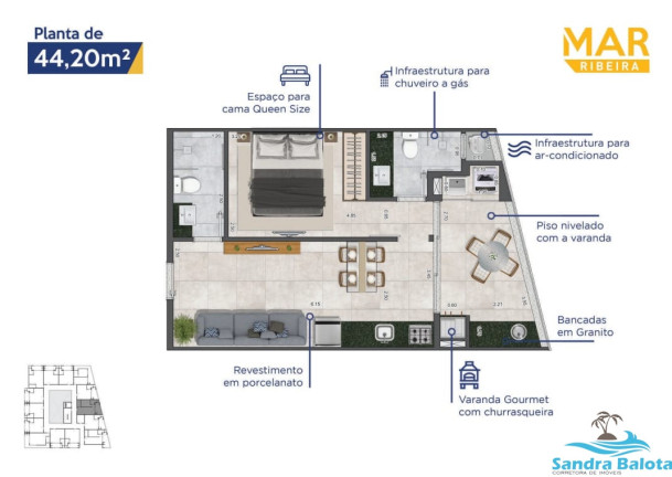 Imagem Kitnet com 1 Quarto à Venda, 35 m² em Saco Da Ribeira - Ubatuba