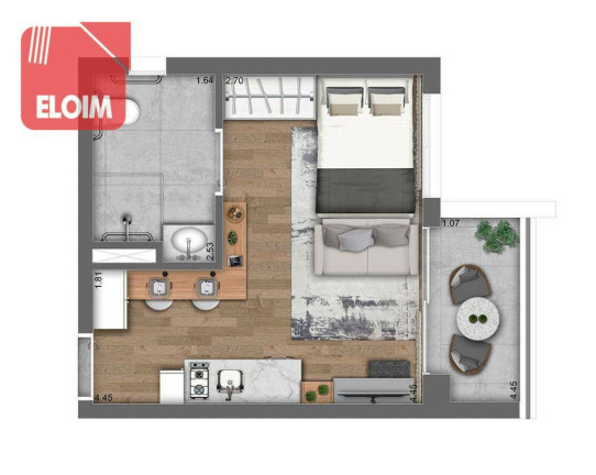 Imagem Studio com 1 Quarto à Venda, 25 m² em Pinheiros - São Paulo Imagem Studio com 1 Quarto à Venda, 25 m² em Pinheiros - São Paulo