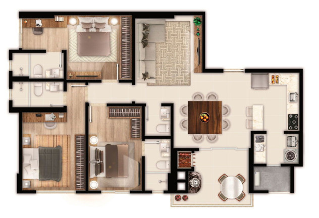 Imagem Apartamento com 2 Quartos à Venda, 87 m² em Centro - Itapema