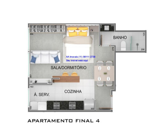 Imagem Flat com 1 Quarto à Venda, 38 m² em Vila São Luiz (centro) - Barueri Imagem Flat com 1 Quarto à Venda, 38 m² em Vila São Luiz (centro) - Barueri