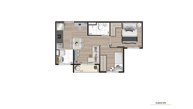 Imagem Apartamento com 2 Quartos à Venda, 37 m² em água Branca - São Paulo