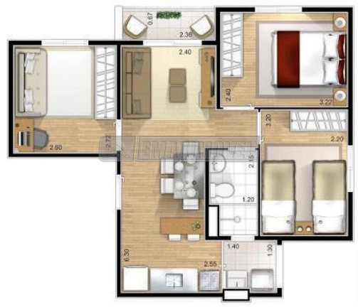Imagem Apartamento com 3 Quartos à Venda, em Jardim Maria Eugênia - Sorocaba Imagem Apartamento com 3 Quartos à Venda, em Jardim Maria Eugênia - Sorocaba