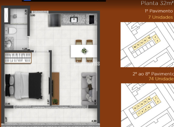 Imagem Apartamento com 1 Quarto à Venda, 33 m² em Pinheiros - São Paulo