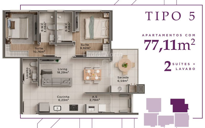 Imagem Apartamento com 2 Quartos à Venda, 77 m² em Centro - Itajaí