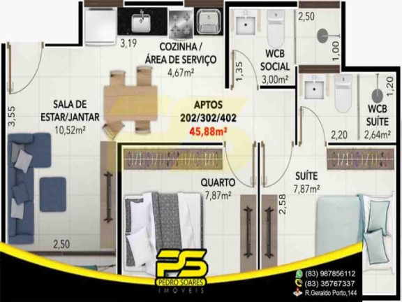Imagem Apartamento com 2 Quartos à Venda, 49 m² em Bessa - João Pessoa Imagem Apartamento com 2 Quartos à Venda, 49 m² em Bessa - João Pessoa