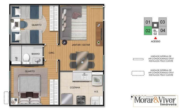 Imagem Apartamento com 2 Quartos à Venda, 38 m² em Itália - São José Dos Pinhais Imagem Apartamento com 2 Quartos à Venda, 38 m² em Itália - São José Dos Pinhais