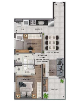 Imagem Imóvel com 2 Quartos à Venda, 61 m² em Vila Guilhermina - São Paulo Imagem Imóvel com 2 Quartos à Venda, 61 m² em Vila Guilhermina - São Paulo