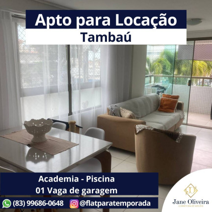 Apartamento com 2 Quartos para Alugar, 55 m² em Tambaú - João Pessoa