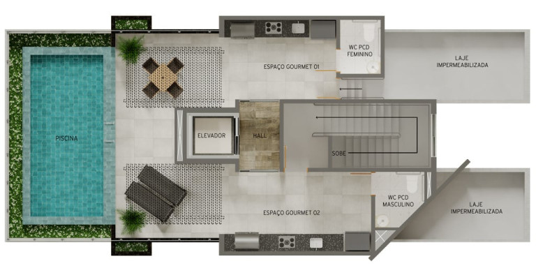Imagem Apartamento com 1 Quarto à Venda, 40 m² em Jardim Oceania - João Pessoa Imagem Apartamento com 1 Quarto à Venda, 40 m² em Jardim Oceania - João Pessoa