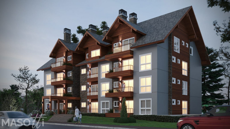 Apartamento com 2 Quartos à Venda, 7.672 m² em Av. Central - Gramado