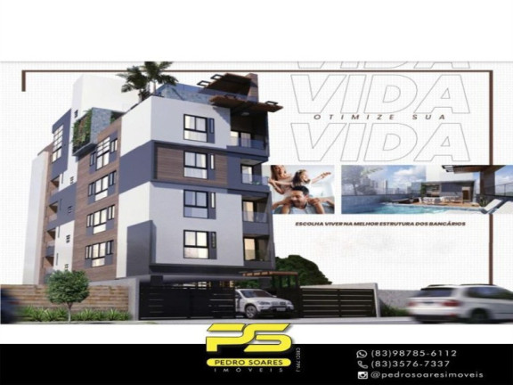 Apartamento com 2 Quartos à Venda, 56 m² em Bessa - João Pessoa