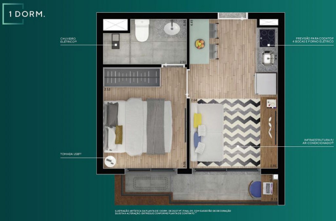 Imagem Studio com 1 Quarto à Venda, 24 m² em Campo Belo - São Paulo Imagem Studio com 1 Quarto à Venda, 24 m² em Campo Belo - São Paulo