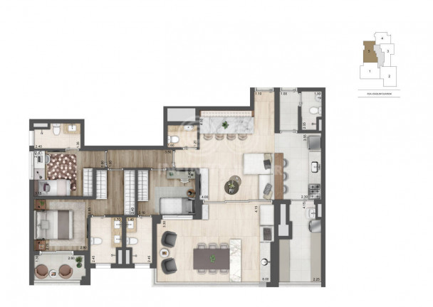 Imagem Apartamento com 3 Quartos à Venda, 136 m² em Brooklin - São Paulo Imagem Apartamento com 3 Quartos à Venda, 136 m² em Brooklin - São Paulo