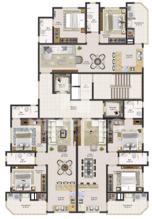 Imagem Apartamento com 1 Quarto à Venda, 70 m² em Várzea - Itapema
