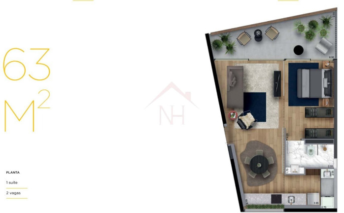 Imagem Apartamento com 1 Quarto à Venda, 63 m² em Vila Nova Conceição - São Paulo Imagem Apartamento com 1 Quarto à Venda, 63 m² em Vila Nova Conceição - São Paulo