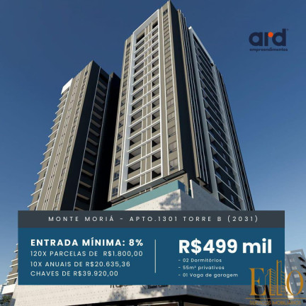 Apartamento com 2 Quartos à Venda, 42 m² em Morretes - Itapema
