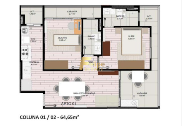 Imóvel com 2 Quartos à Venda, 107 m² em Praia De Itaparica - Vila Velha