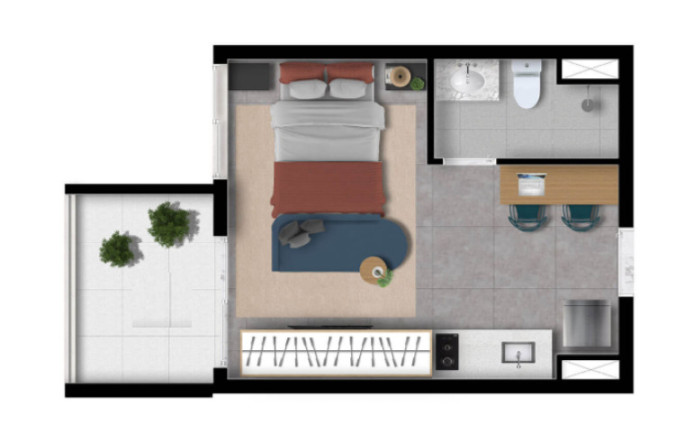 Imagem Imóvel com 1 Quarto à Venda, 34 m² em Vila Clementino - São Paulo