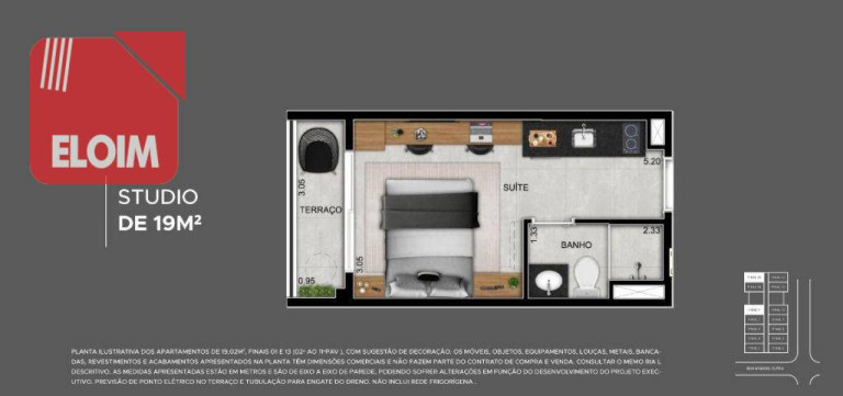 Imagem Studio com 1 Quarto à Venda, 18 m² em Bela Vista - São Paulo Imagem Studio com 1 Quarto à Venda, 18 m² em Bela Vista - São Paulo