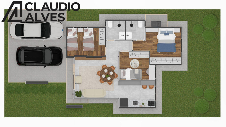 Imagem Casa com 3 Quartos à Venda, 172 m² em Sim - Feira De Santana Imagem Casa com 3 Quartos à Venda, 172 m² em Sim - Feira De Santana