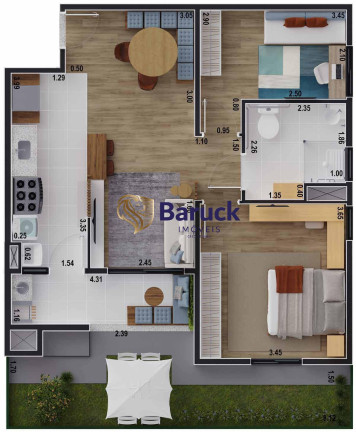 Imagem Apartamento com 2 Quartos à Venda, 65 m² em Gleba Beatriz - Limeira Imagem Apartamento com 2 Quartos à Venda, 65 m² em Gleba Beatriz - Limeira