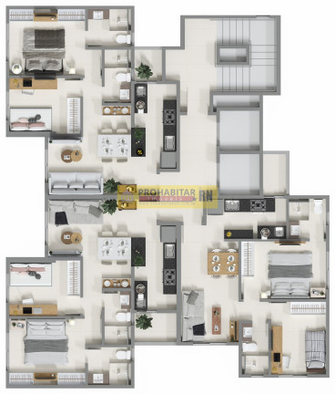 Imagem Casa de Condomínio com 2 Quartos à Venda, 55 m² em Lagoa Nova - Natal