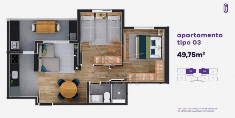 Imagem Apartamento com 2 Quartos à Venda, 50 m² em Jardim Anhanguera - Ribeirão Preto Imagem Apartamento com 2 Quartos à Venda, 50 m² em Jardim Anhanguera - Ribeirão Preto