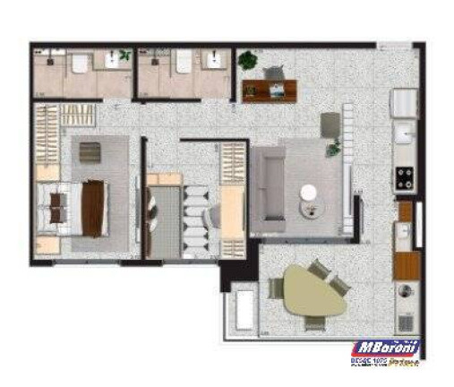 Imagem Apartamento com 2 Quartos à Venda, 69 m² em Brooklin Paulista - São Paulo