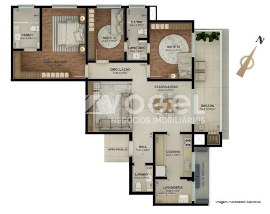 Imagem Apartamento com 3 Quartos à Venda, 132 m² em Morro Do Espelho - Sao Leopoldo Imagem Apartamento com 3 Quartos à Venda, 132 m² em Morro Do Espelho - Sao Leopoldo
