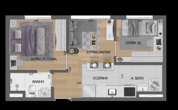 Imagem Apartamento com 2 Quartos à Venda, 39 m² em Moema - São Paulo Imagem Apartamento com 2 Quartos à Venda, 39 m² em Moema - São Paulo