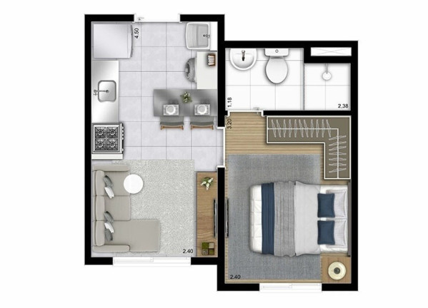 Imagem Apartamento com 2 Quartos à Venda, 32 m² em Vila Ema - São Paulo Imagem Apartamento com 2 Quartos à Venda, 32 m² em Vila Ema - São Paulo