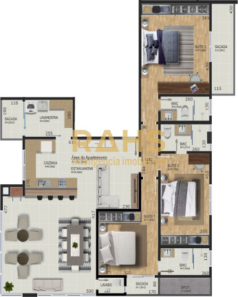 Imagem Apartamento com 3 Quartos à Venda, 126 m² em América - Joinville Imagem Apartamento com 3 Quartos à Venda, 126 m² em América - Joinville