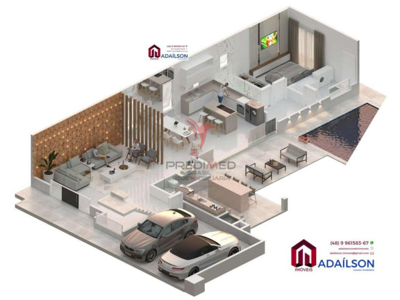 Imagem Casa com 4 Quartos à Venda, 400 m² em Vargem Do Bom Jesus - Florianópolis Imagem Casa com 4 Quartos à Venda, 400 m² em Vargem Do Bom Jesus - Florianópolis