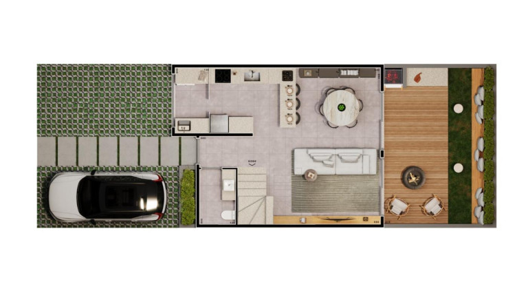 Imagem Casa com 3 Quartos à Venda, 103 m² em Santa Felicidade - Curitiba Imagem Casa com 3 Quartos à Venda, 103 m² em Santa Felicidade - Curitiba