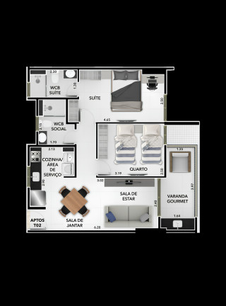 Imagem Apartamento com 2 Quartos à Venda, 58 m² em Bessa - João Pessoa Imagem Apartamento com 2 Quartos à Venda, 58 m² em Bessa - João Pessoa