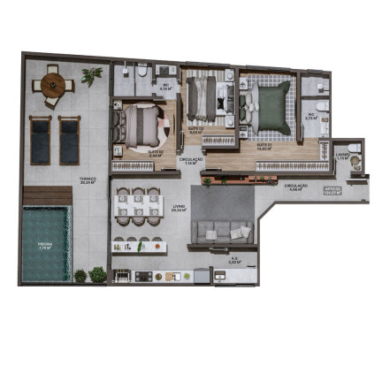 Imagem Apartamento com 3 Quartos à Venda, 92 m² em Praia Brava De Itajaí - Itajaí