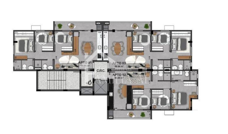 Imagem Apartamento com 2 Quartos à Venda, 67 m² em Bom Retiro - Joinville
