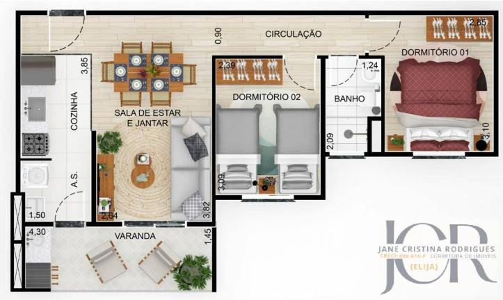 Imagem Apartamento com 3 Quartos à Venda, 67 m² em Chacara Ondas Verdes - Cotia Imagem Apartamento com 3 Quartos à Venda, 67 m² em Chacara Ondas Verdes - Cotia