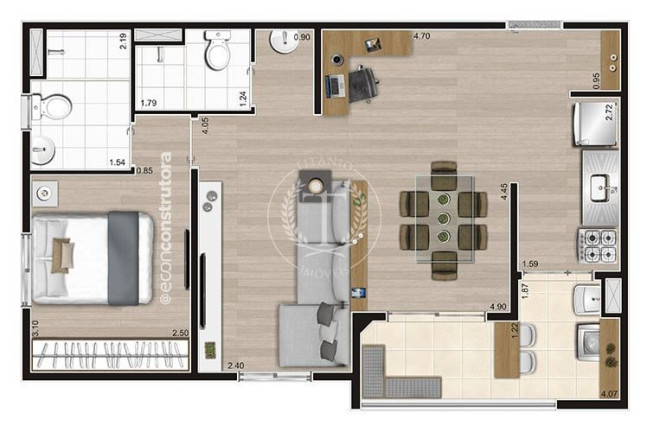 Imagem Apartamento com 2 Quartos à Venda, 47 m² em Vila Das Bandeiras - Guarulhos