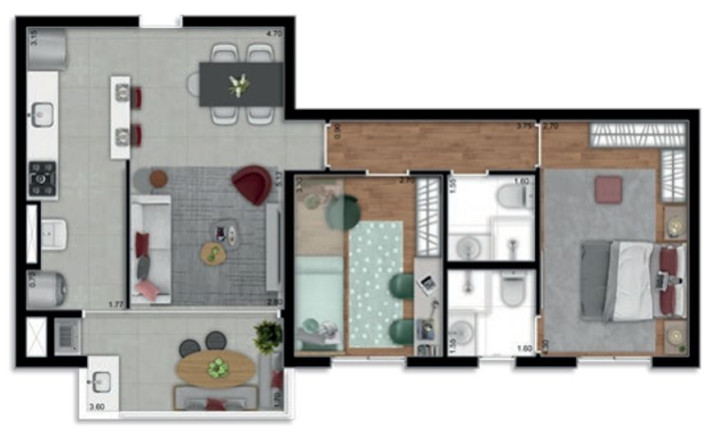 Imagem Apartamento com 2 Quartos à Venda, 70 m² em Centro - Barueri Imagem Apartamento com 2 Quartos à Venda, 70 m² em Centro - Barueri