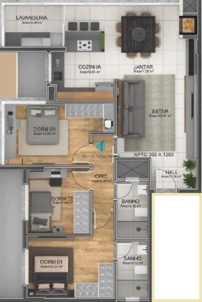 Imagem Apartamento com 3 Quartos à Venda, 93 m² em Centro - Bento Gonçalves Imagem Apartamento com 3 Quartos à Venda, 93 m² em Centro - Bento Gonçalves