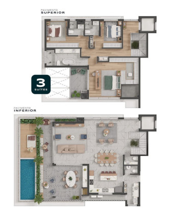 Imagem Imóvel com 3 Quartos à Venda, 172 m² em Batel - Curitiba Imagem Imóvel com 3 Quartos à Venda, 172 m² em Batel - Curitiba
