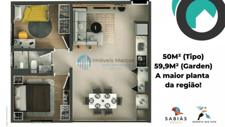 Imagem Apartamento com 2 Quartos à Venda, 54 m² em Jardim Nova Vida - Cotia Imagem Apartamento com 2 Quartos à Venda, 54 m² em Jardim Nova Vida - Cotia